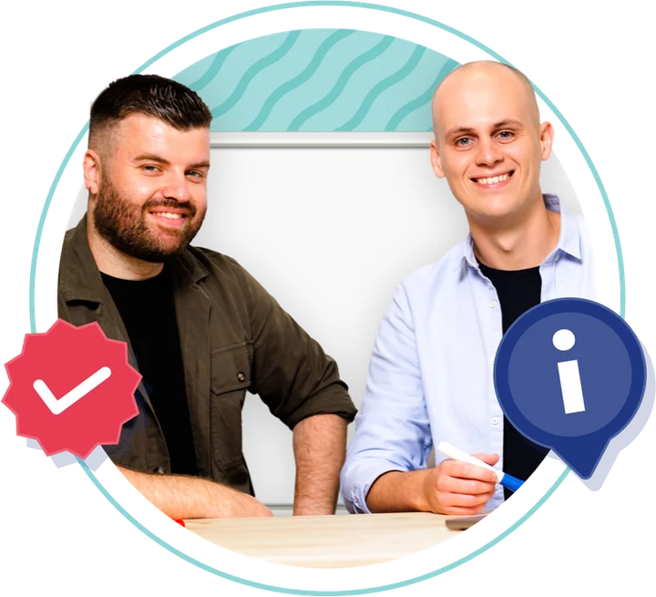 Dylan and Hayden, the founders of Top Dog Tutoring